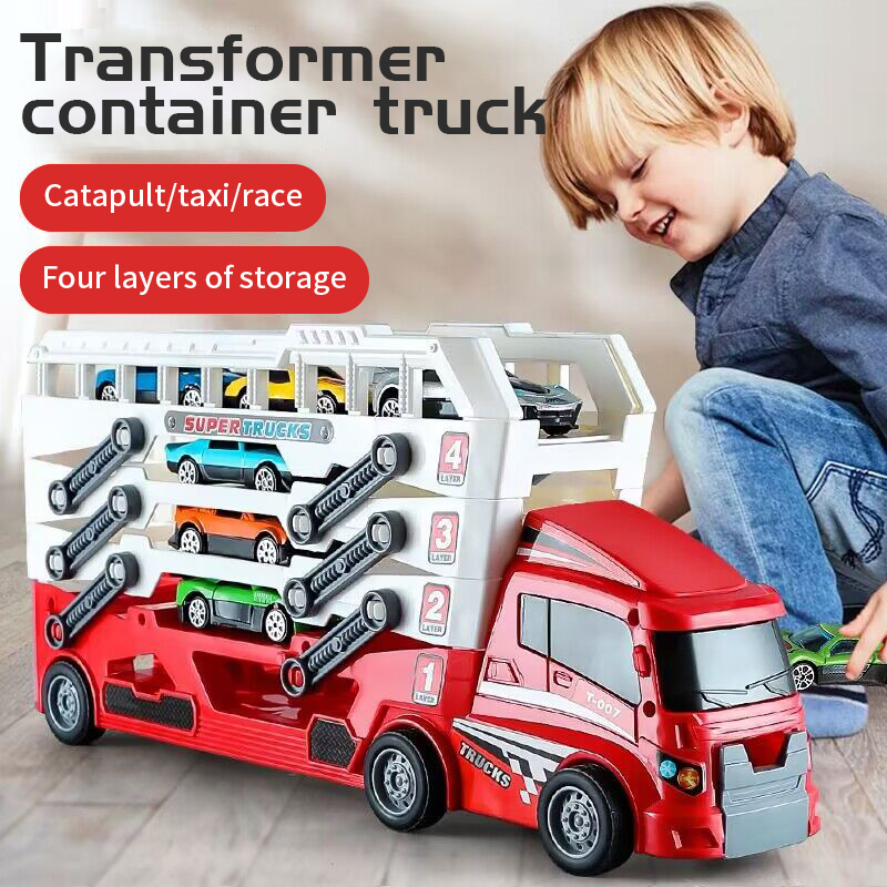 Renewable Energy Model - Truk mainan model kontainer, mainan balap,