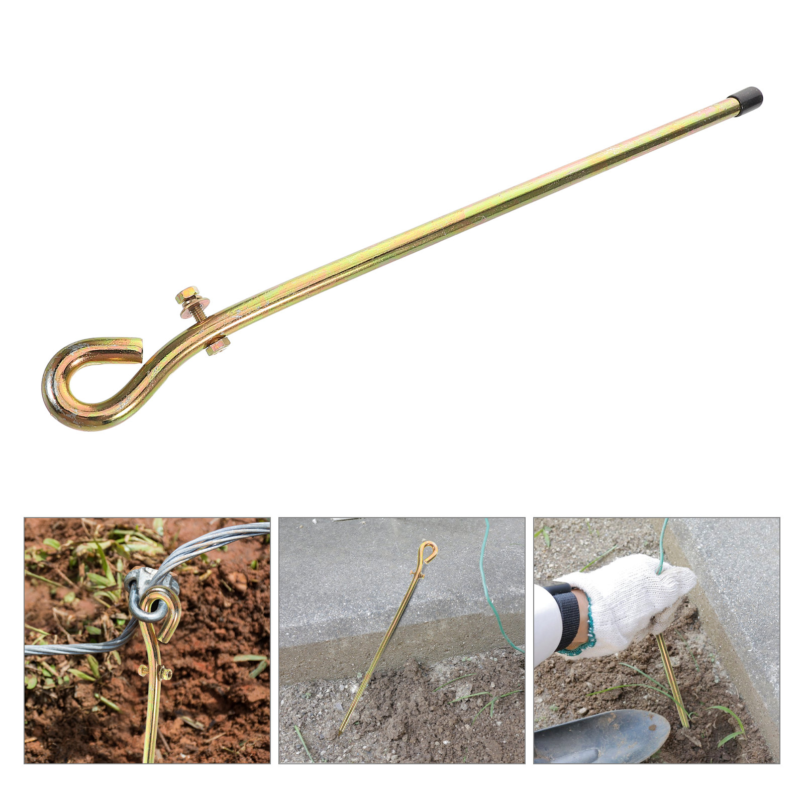 Earthing Grounding Rod - 1Set Tiang Pembumian Listrik Portabel untuk