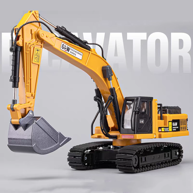 Renewable Energy Model - Ekskavator Klasik Paduan + Plastik Diecast