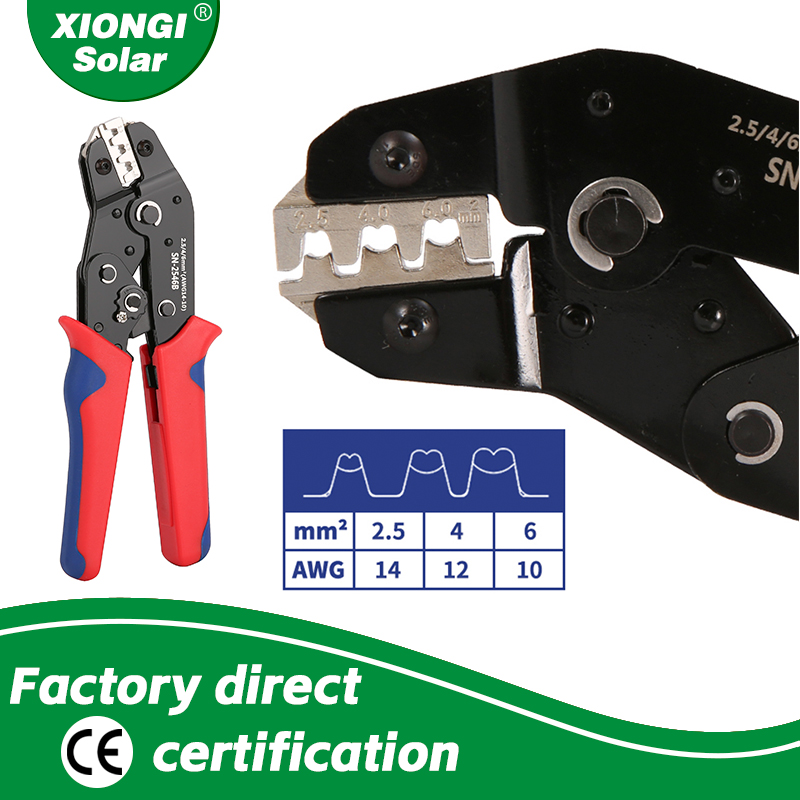 Mc4 Crimping Tool - SN-2546B Tang konektor fotovoltaik surya Set