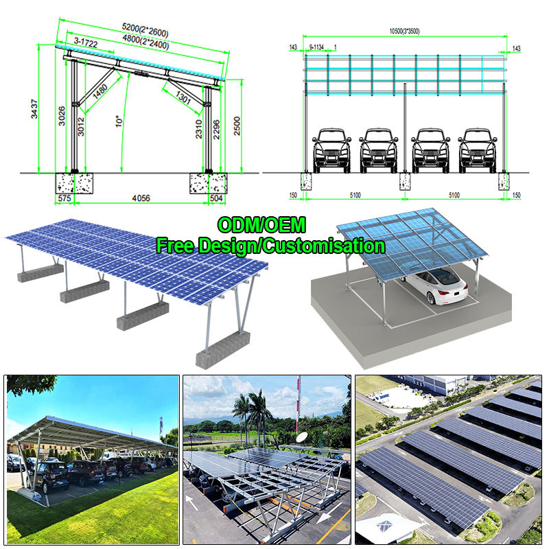 Struktur Pemasangan PV Carport - Renewable Energy Is ulasan dan harga