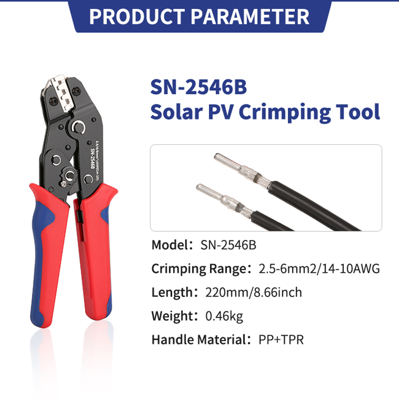 SN-2546B Tang konektor fotovol - Mc4 Crimping Tool ulasan dan harga